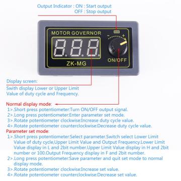 DC 5V-30V 5A PWM Motor Hız Kontrol Kartı