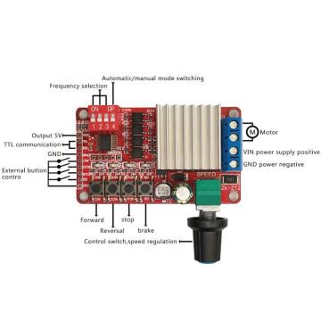Hız ve Yön Kontrol 5A Dc Motor Sürücü 5-26V