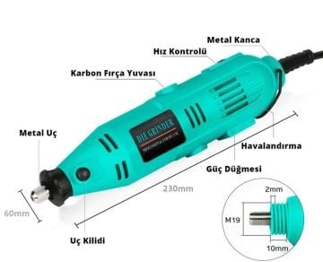 Gravür Hobi Taşlama Seti 180 Parça