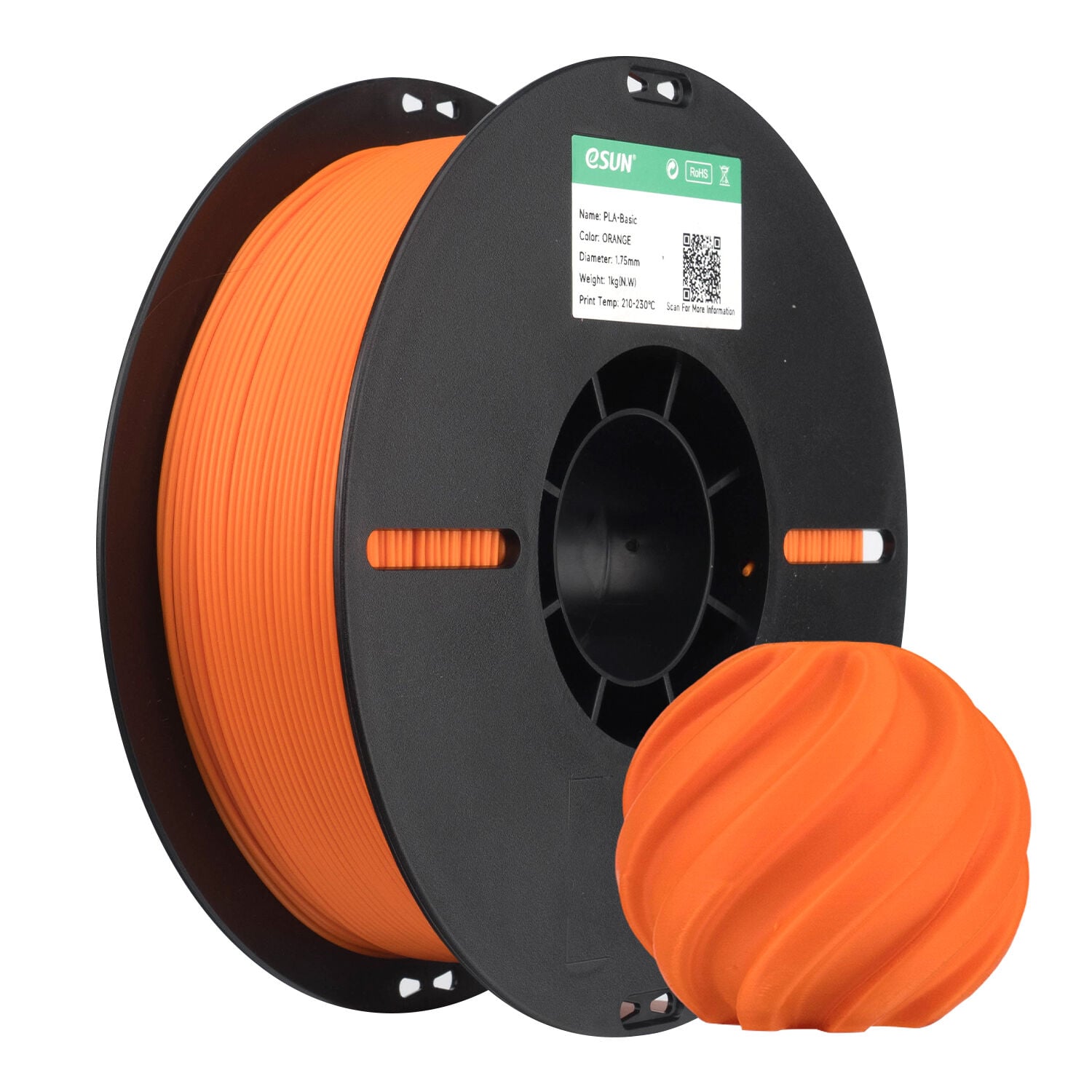 eSUN PLA Basic Filament Turuncu 1.75mm 1Kg