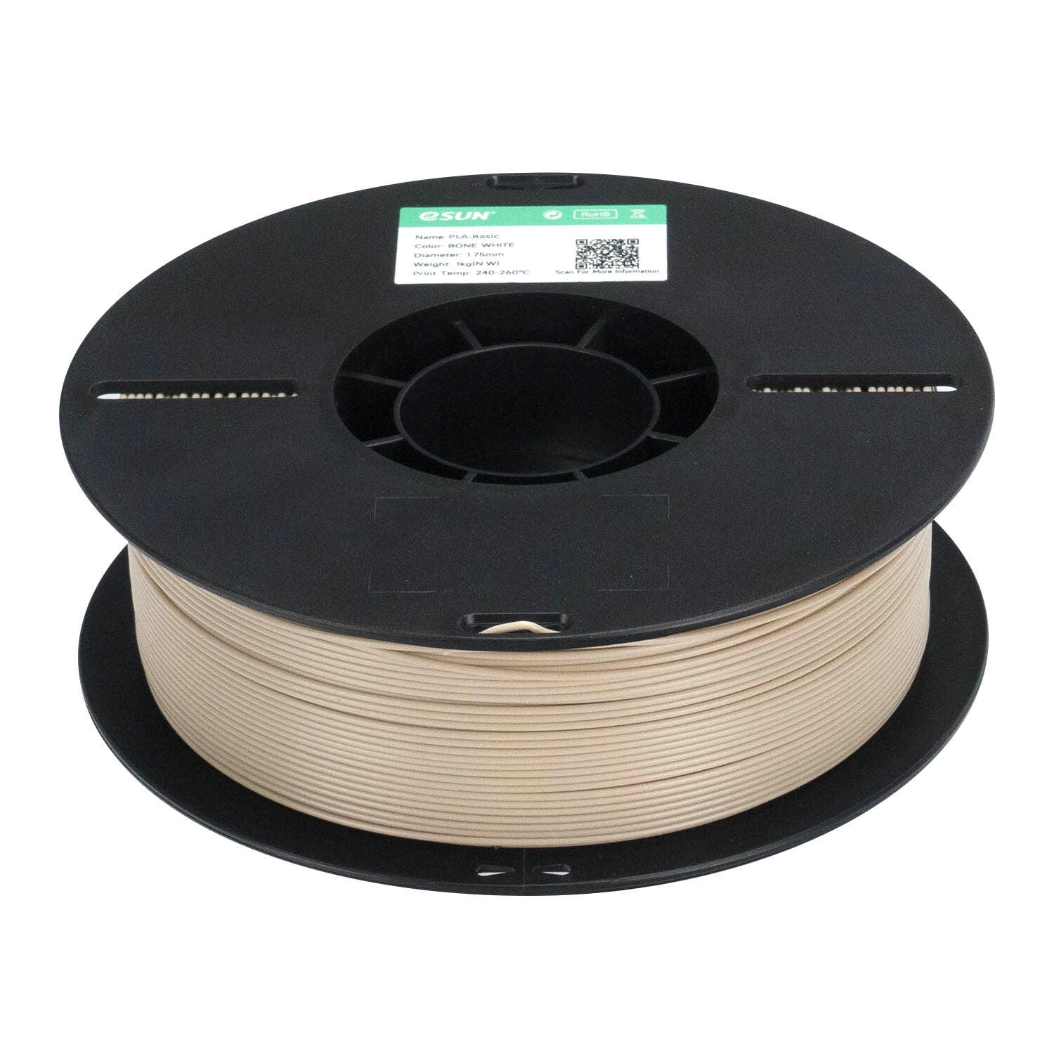eSUN PLA Basic Filament Kemik Beyazı 1.75mm 1Kg