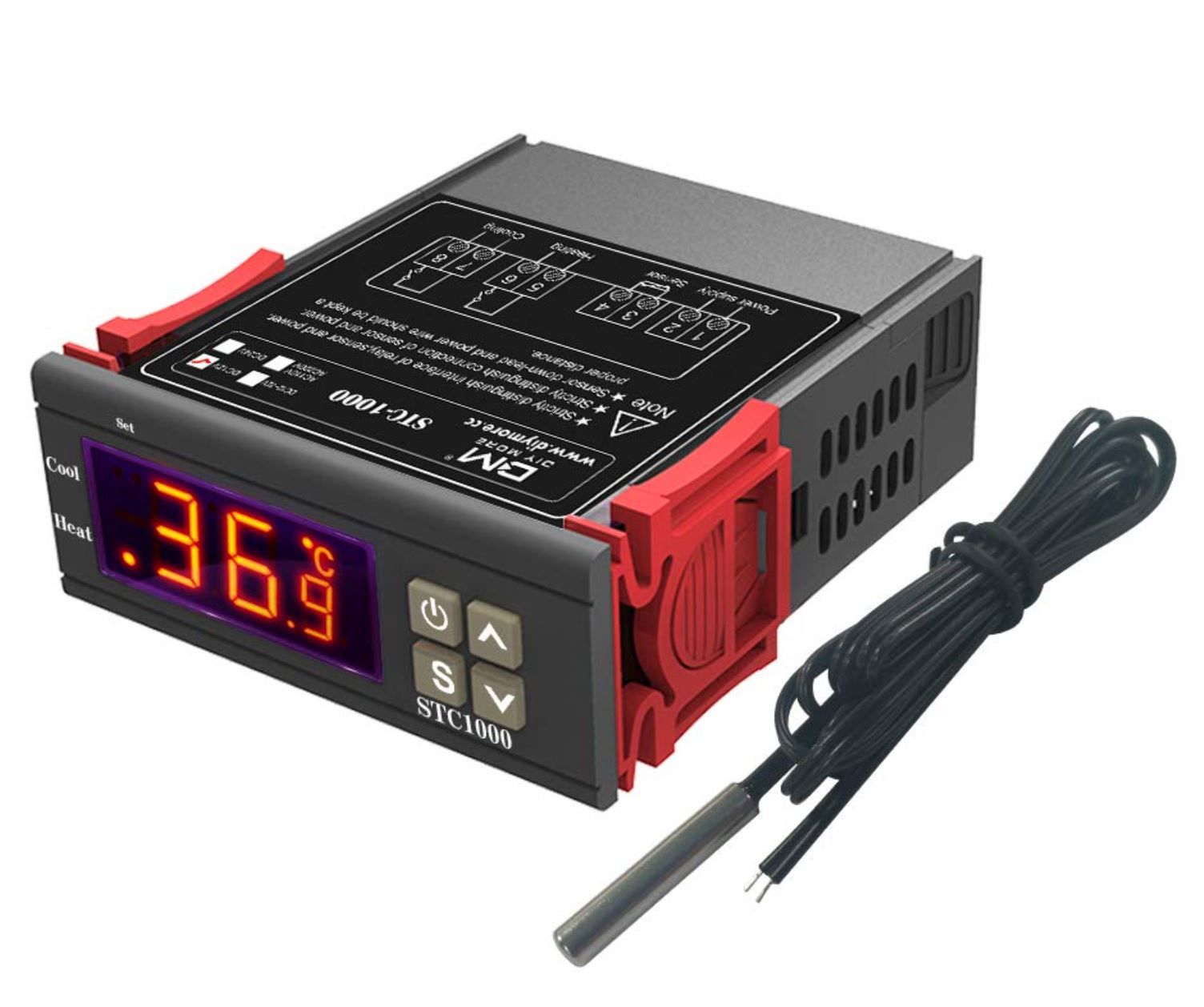 STC-1000 220V 10A LCD Ekranlı Sıcaklık Kontrol Modülü