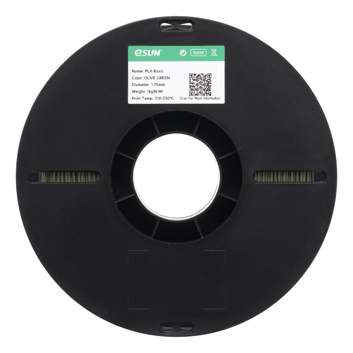 eSUN PLA Basic Filament Zeytin Yeşili 1.75mm 1Kg