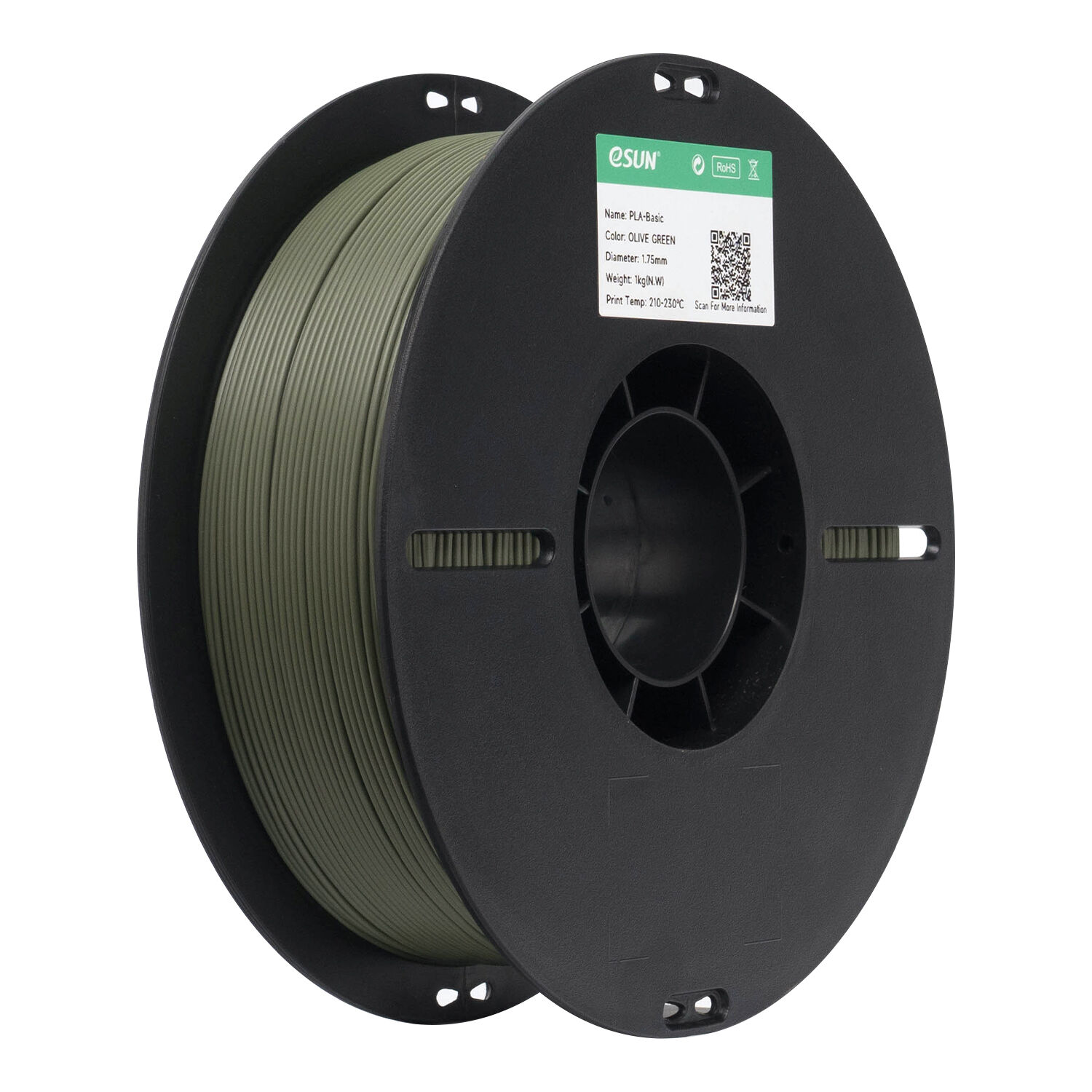 eSUN PLA Basic Filament Zeytin Yeşili 1.75mm 1Kg
