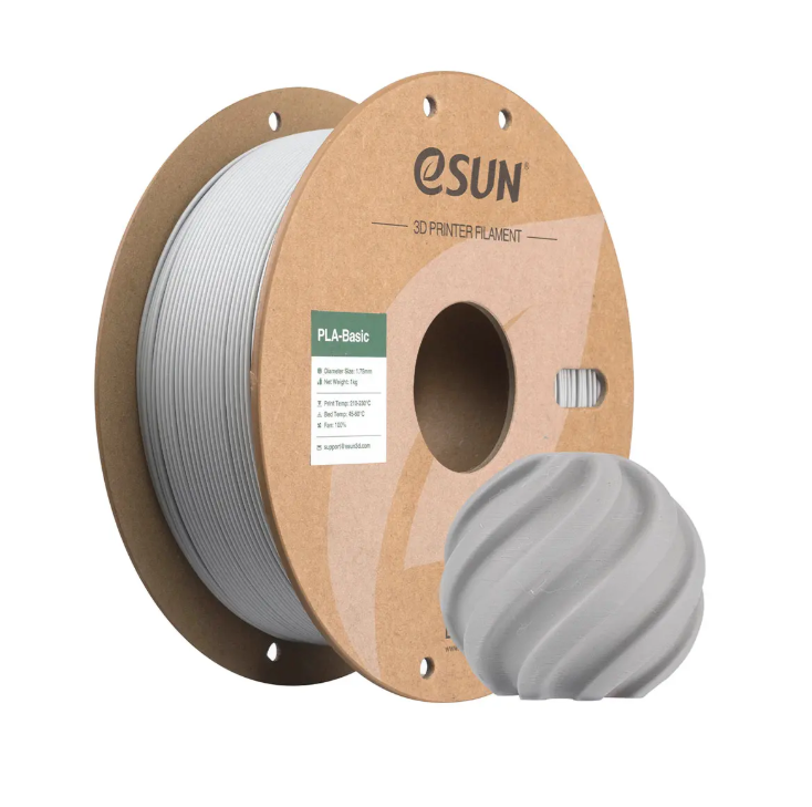 eSUN PLA Basic Filament Beton Gri 1.75mm 1Kg