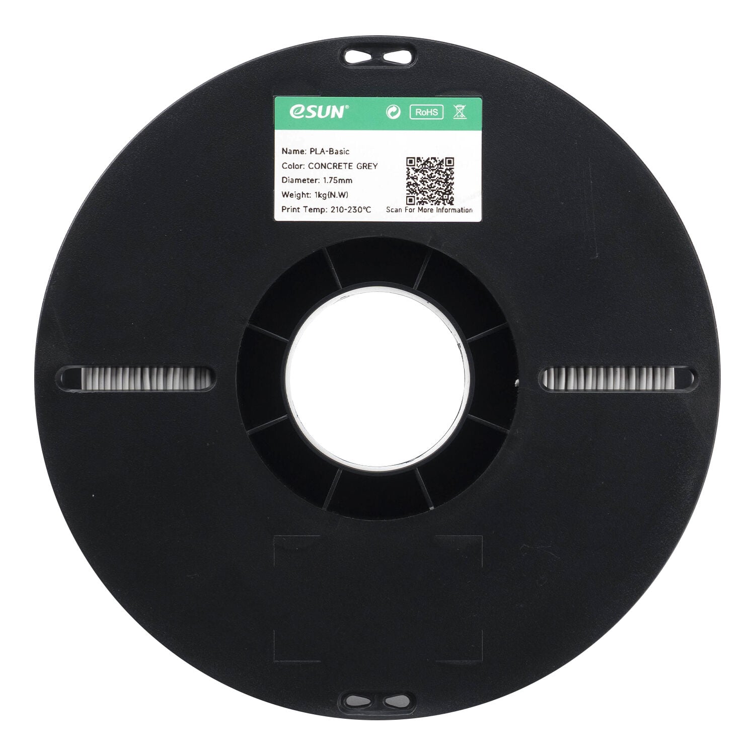 eSUN PLA Basic Filament Beton Gri 1.75mm 1Kg