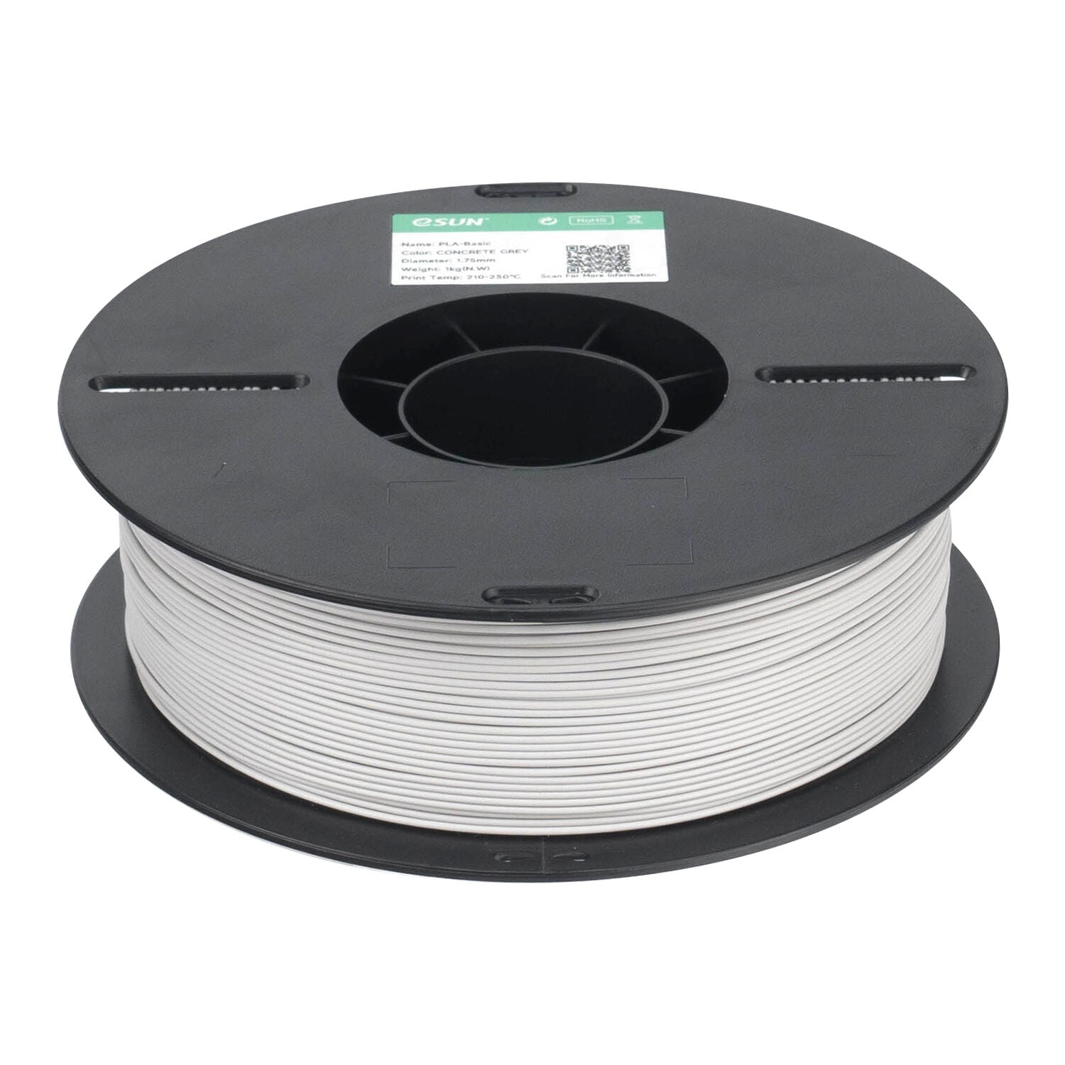 eSUN PLA Basic Filament Beton Gri 1.75mm 1Kg