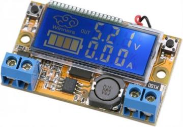 DC-DC LCD Ekranlı 3A Ayarlanabilir Voltaj Regülatörü