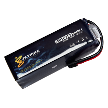 22.2V 6200mAh 100C Lipo Batarya 6S JetFire Pil