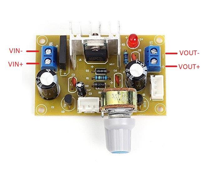 LM317 AC-DC Dönüştürücü / DC-DC Voltaj Regülatörü
