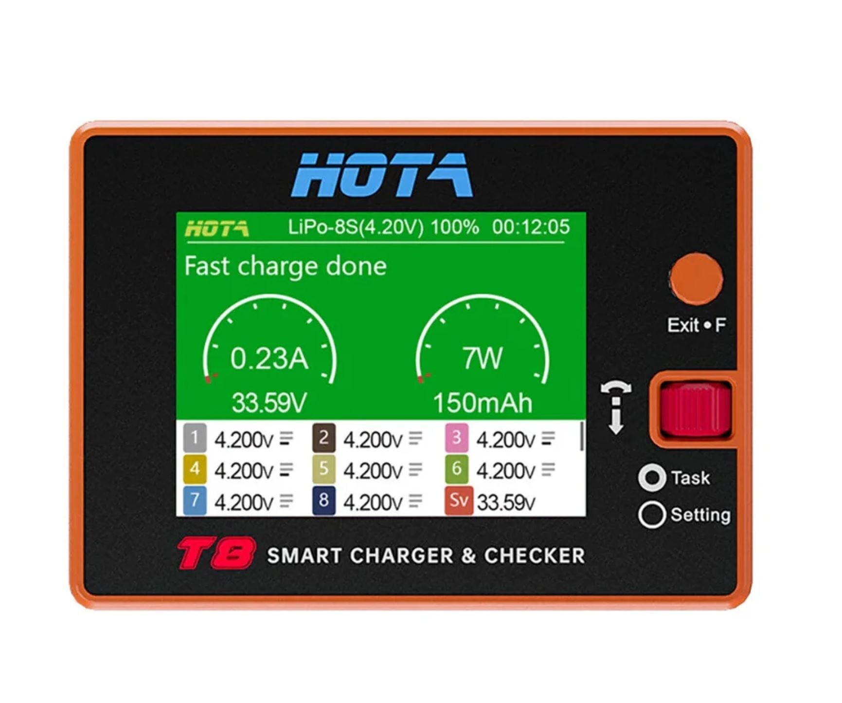 HOTA T8 650W 22A 1-8S DC Akıllı Şarj Cihazı