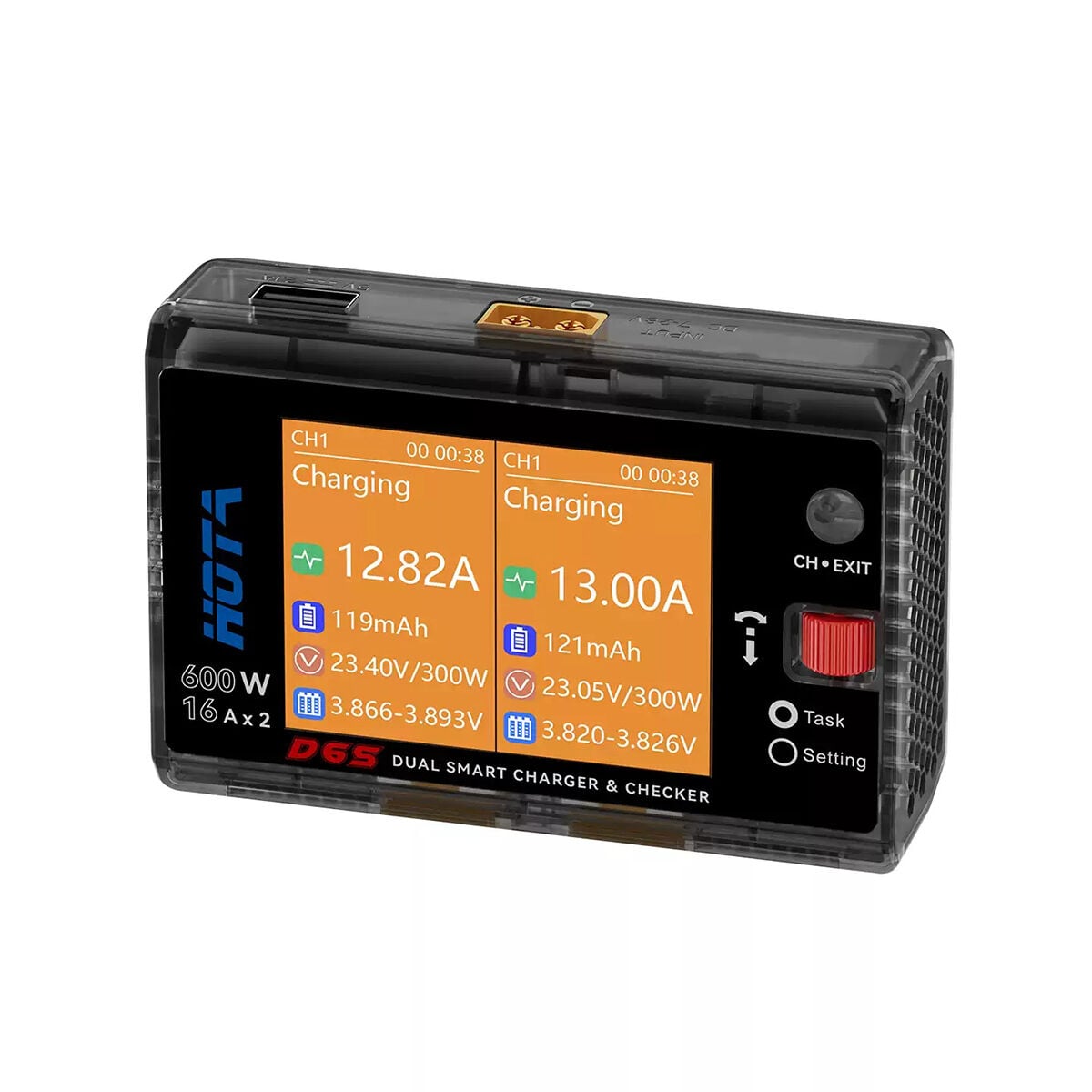 HOTA D6S 650W 15A 1-6S Çift Kanallı AC/DC Akıllı Şarj Cihazı