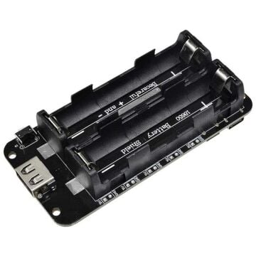 2'li Anahtarlı 18650 Lityum Pil Yuvası ve Şarj Modülü V8 Mikro USB