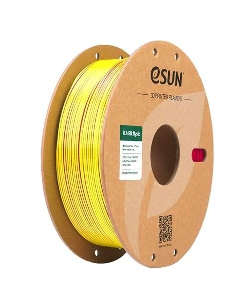 eSUN ePLA Silk Mystic Filament 1.75mm 1 KG - Kırmızı Sarı Mavi