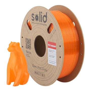 Solid Hyper PETG Transparan Turuncu Filament 1.75mm - 1Kg