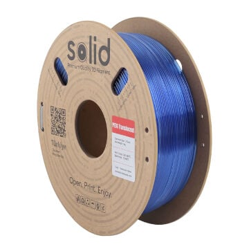 Solid Hyper PETG Transparan Mavi Filament 1.75mm - 1Kg