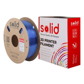 Solid Hyper PETG Transparan Mavi Filament 1.75mm - 1Kg