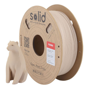 Solid PLA Matte Bej Filament 1.75mm - 1Kg