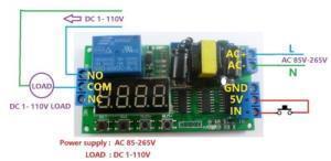 AC 220V Zaman Ayarlı Röle Modülü PLC Uyumlu IO23B0