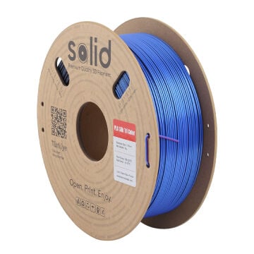 Solid Üç Renkli Silk PLA Filament Siyah/Mavi/Mor- 1.75mm - 1Kg