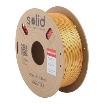 Solid Üç Renkli Silk PLA Filament Siyah/Kırmızı/Altın - 1.75mm - 1Kg
