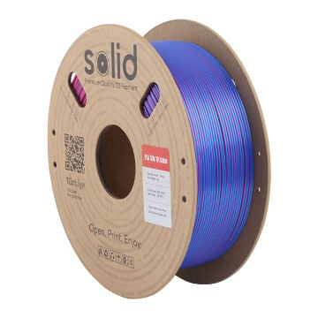 Solid Üç Renkli Silk PLA Filament Kırmızı/Sarı/Mavi- 1.75mm - 1Kg