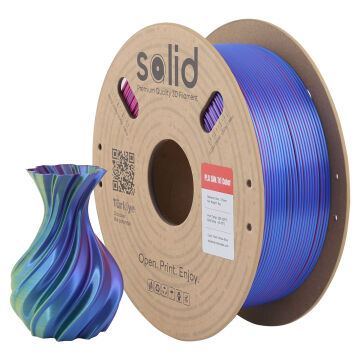 Solid Üç Renkli Silk PLA Filament Kırmızı/Sarı/Mavi- 1.75mm - 1Kg