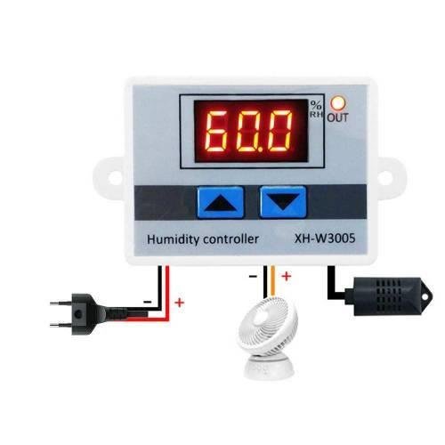 XH-W3005 220V AC Dijital Nem Kontrol Cihazı