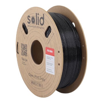 Solid PETG Glitter Siyah Filament 1.75mm - 1Kg