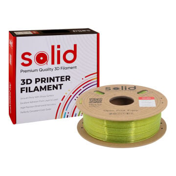 Solid PETG Glitter Altın Filament 1.75mm - 1Kg