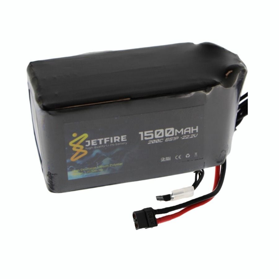 22.2V 1500mah 200C Lipo Batarya 6S Jetfire Pil