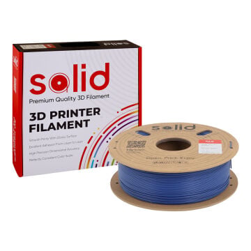 Solid PLA-CF (Carbon Fiber) Mavi Filament 1.75mm - 1Kg