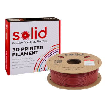 Solid PLA-CF (Carbon Fiber) Kırmızı Filament 1.75mm - 1Kg