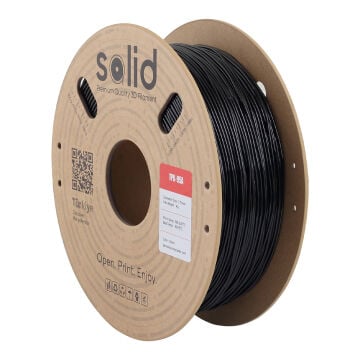 Solid TPU 95A Flex Siyah Filament 1.75mm - 1Kg