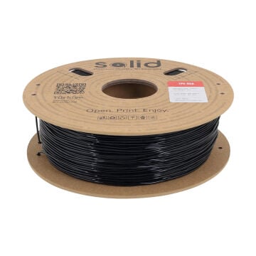 Solid TPU 95A Flex Siyah Filament 1.75mm - 1Kg