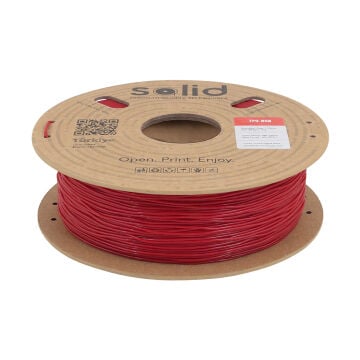Solid TPU 95A Flex İtfaiye Kırmızısı Filament 1.75mm - 1Kg