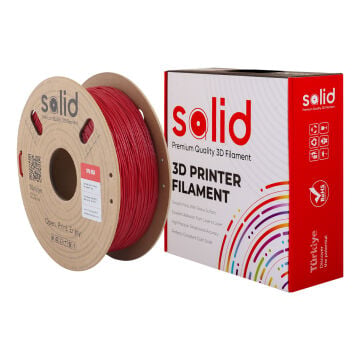 Solid TPU 95A Flex İtfaiye Kırmızısı Filament 1.75mm - 1Kg