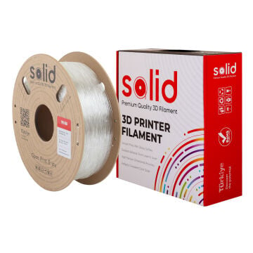 Solid TPU 95A Flex Şeffaf(Transparan) Filament 1.75mm - 1Kg