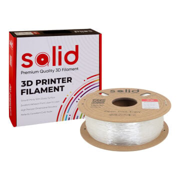 Solid TPU 95A Flex Şeffaf(Transparan) Filament 1.75mm - 1Kg