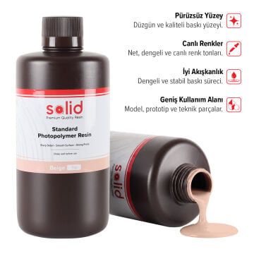 Solid Standart UV Reçine Bej (Beige) - 1 Kg