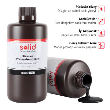 Solid Standart UV Reçine Siyah - 1 Kg