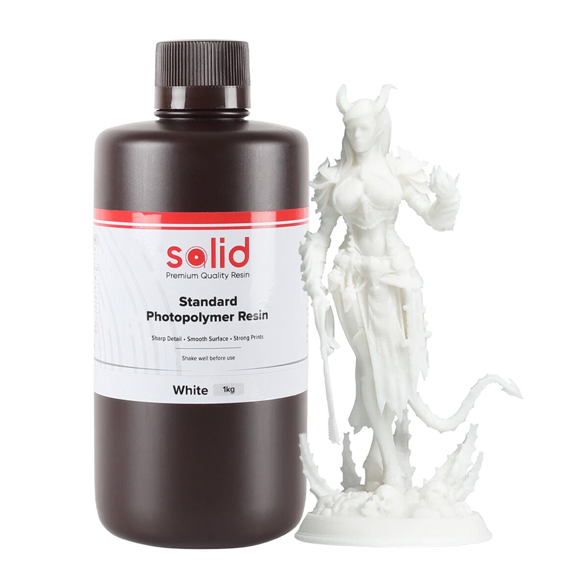 Solid Standart UV Reçine Beyaz - 1 Kg