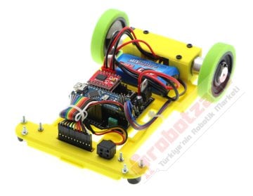 GinBot Hızlı Çizgi İzleyen Robot Kiti Encoderli