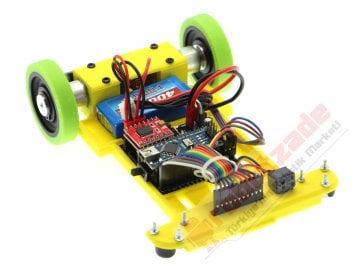 GinBot Hızlı Çizgi İzleyen Robot Kiti Encoderli