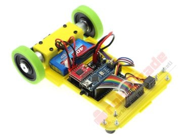 GinBot Hızlı Çizgi İzleyen Robot Kiti Encoderli