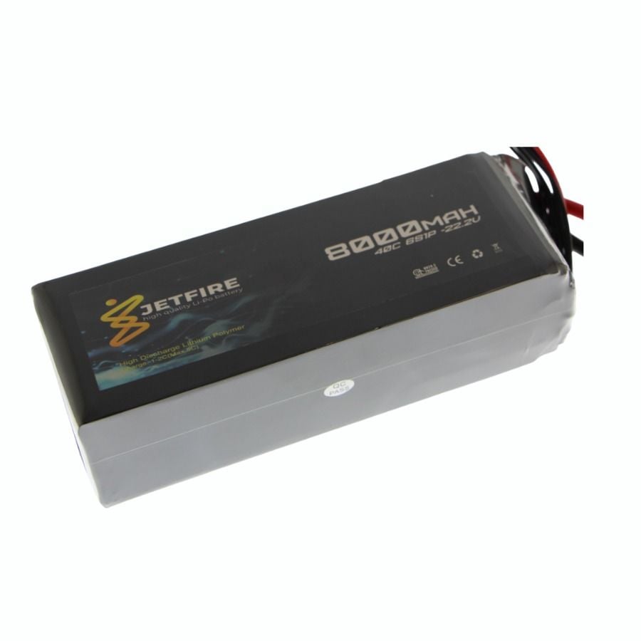 22.2V 8000mAh 40C Lipo Batarya 6S JetFire Pil