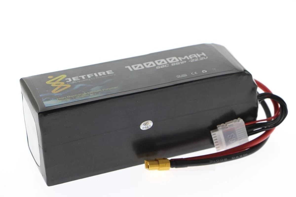 22.2V 10000mAh 40C Lipo Batarya 6S JetFire Pil