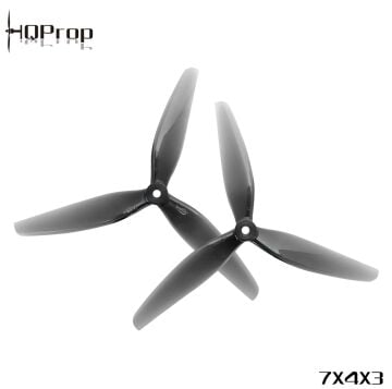 HQProp 7X4X3 7'' 2CW+2CCW Pervane Şeffaf Gri