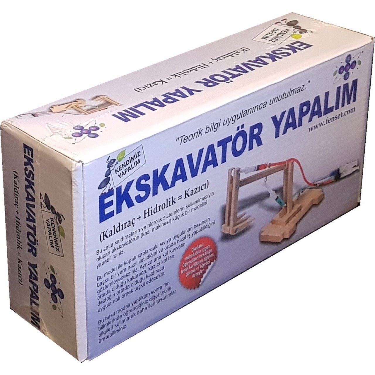 Ekskavatör Yapalım Hidrolik Kaldıraç Sıvı Basıncı Deney Seti