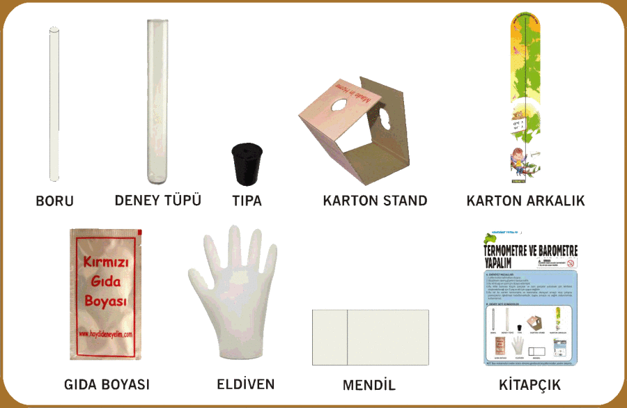 Termometre ve Barometre Deney Seti